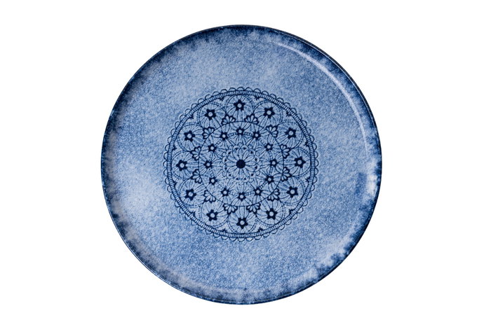 Hermia Vajilla de Porcelana N25005 de 27 Piezas Azul